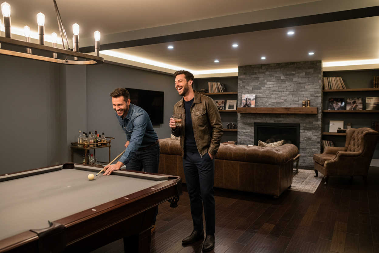 About Us Image 1 — Friends in the Den